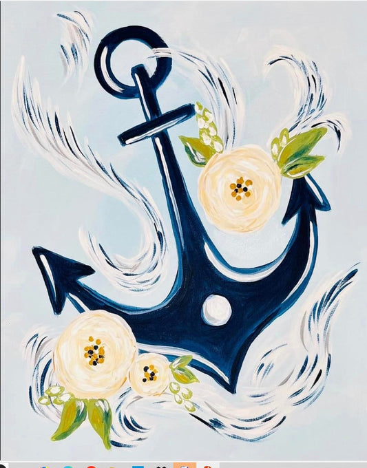 "Anchors Away" DIY Art Kit