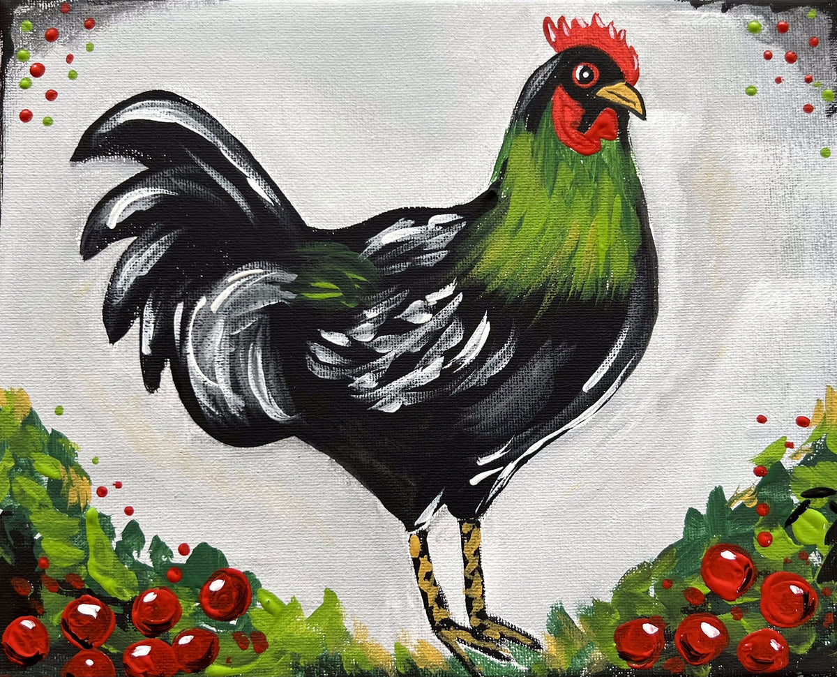 "Christmas Chicken" DIY Art Kit