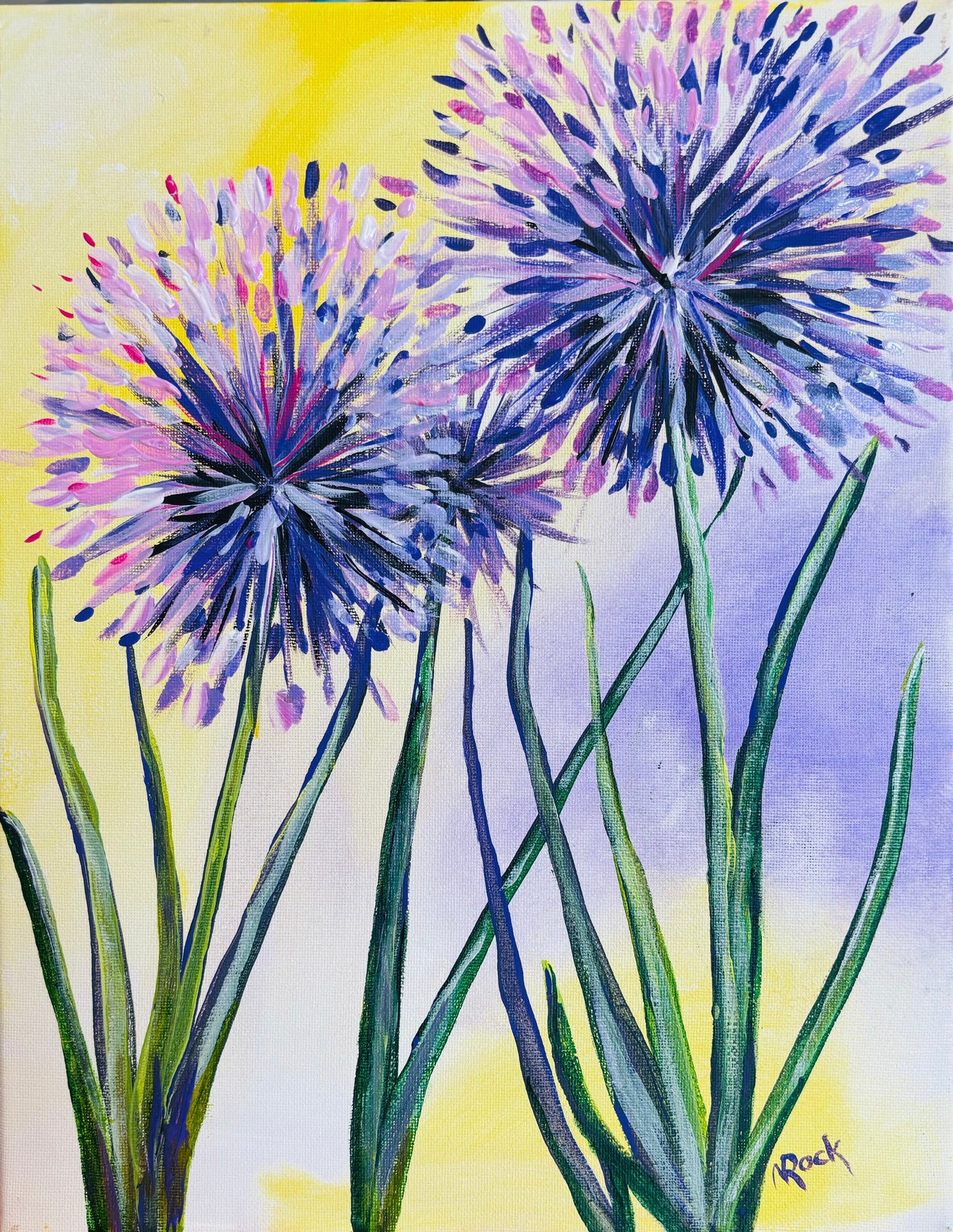 "Sunny Day Allium" Paint Party: May 15th at Eagle Creek Golf Club