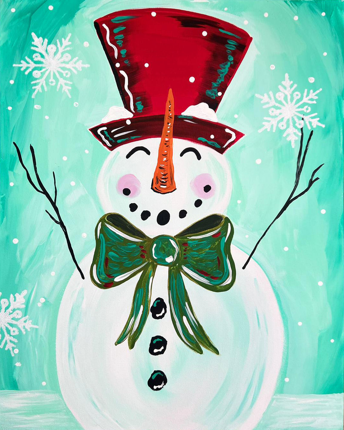 "Holiday Snowman" DIY Art Kit