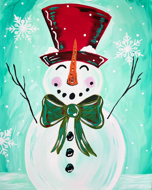 "Holiday Snowman" DIY Art Kit