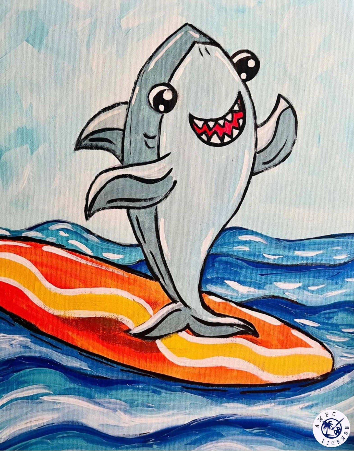 DIY Kids Art Kit "Surfin Shark"