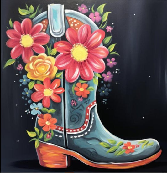 "Bloomin' Boot" DIY Art Kit