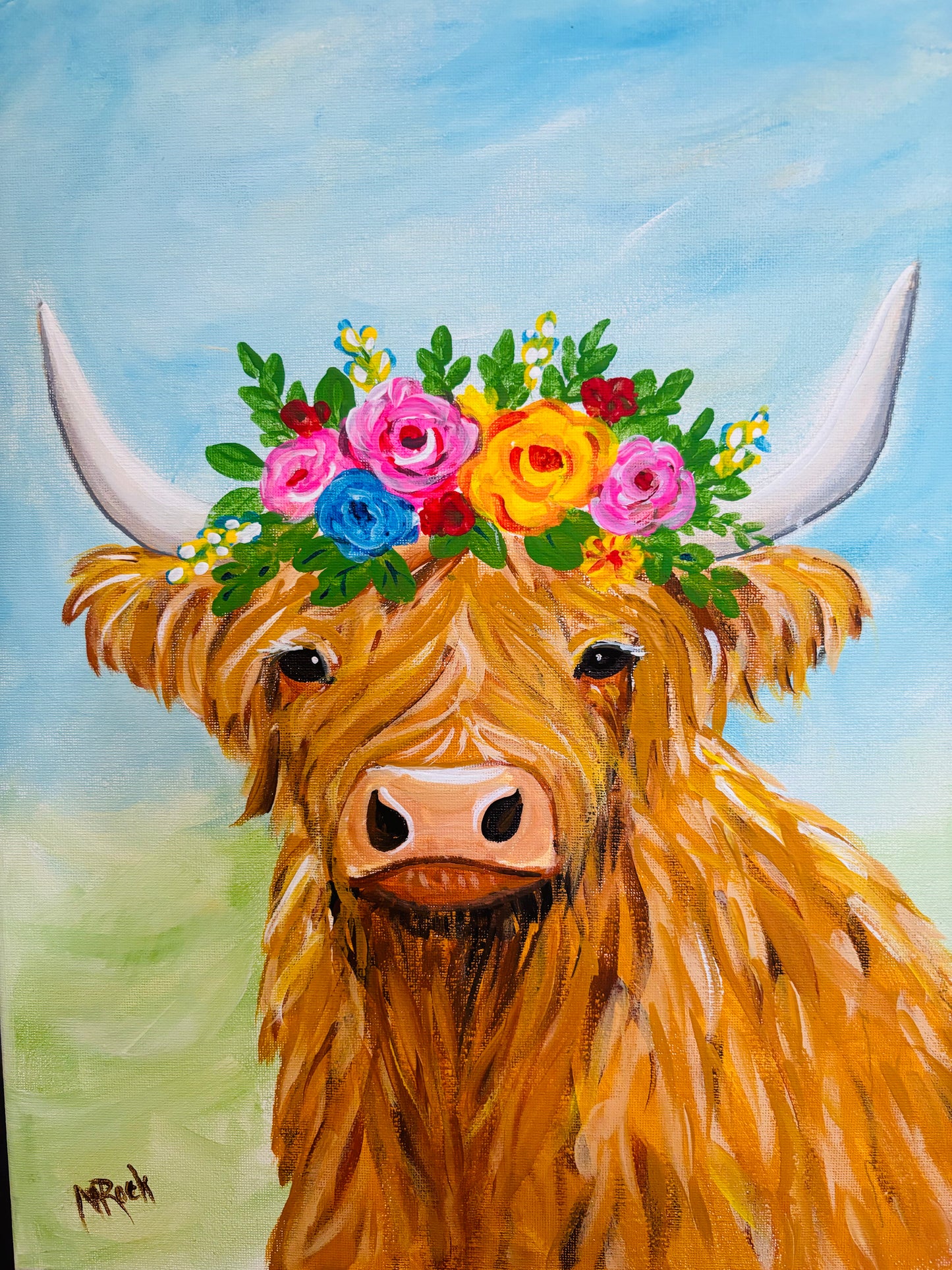 "Heidi the Highland Coo" Paint & Sip: Thursday, Oct 30 at Tap That OBX