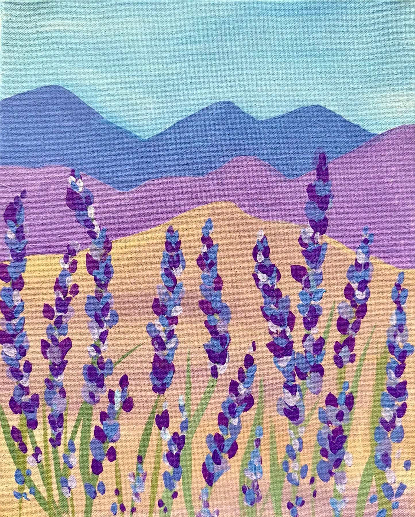 "Lavender Field" Paint-At-Home Kit
