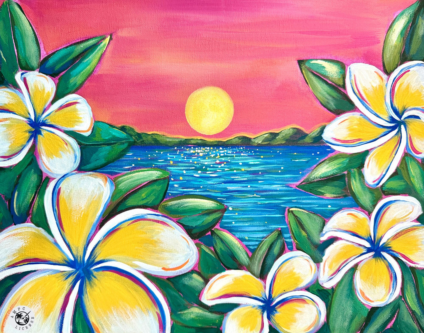 "Plumeria in Paradise" Paint-At-Home Kit
