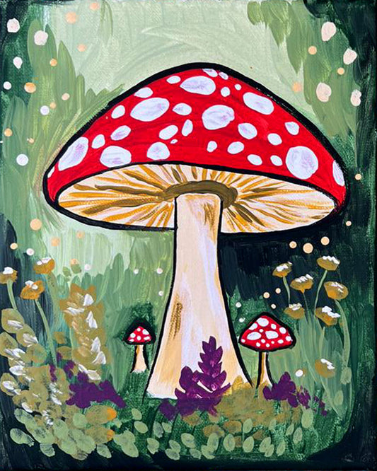 "Toadstool Mushroom" DIY art kit