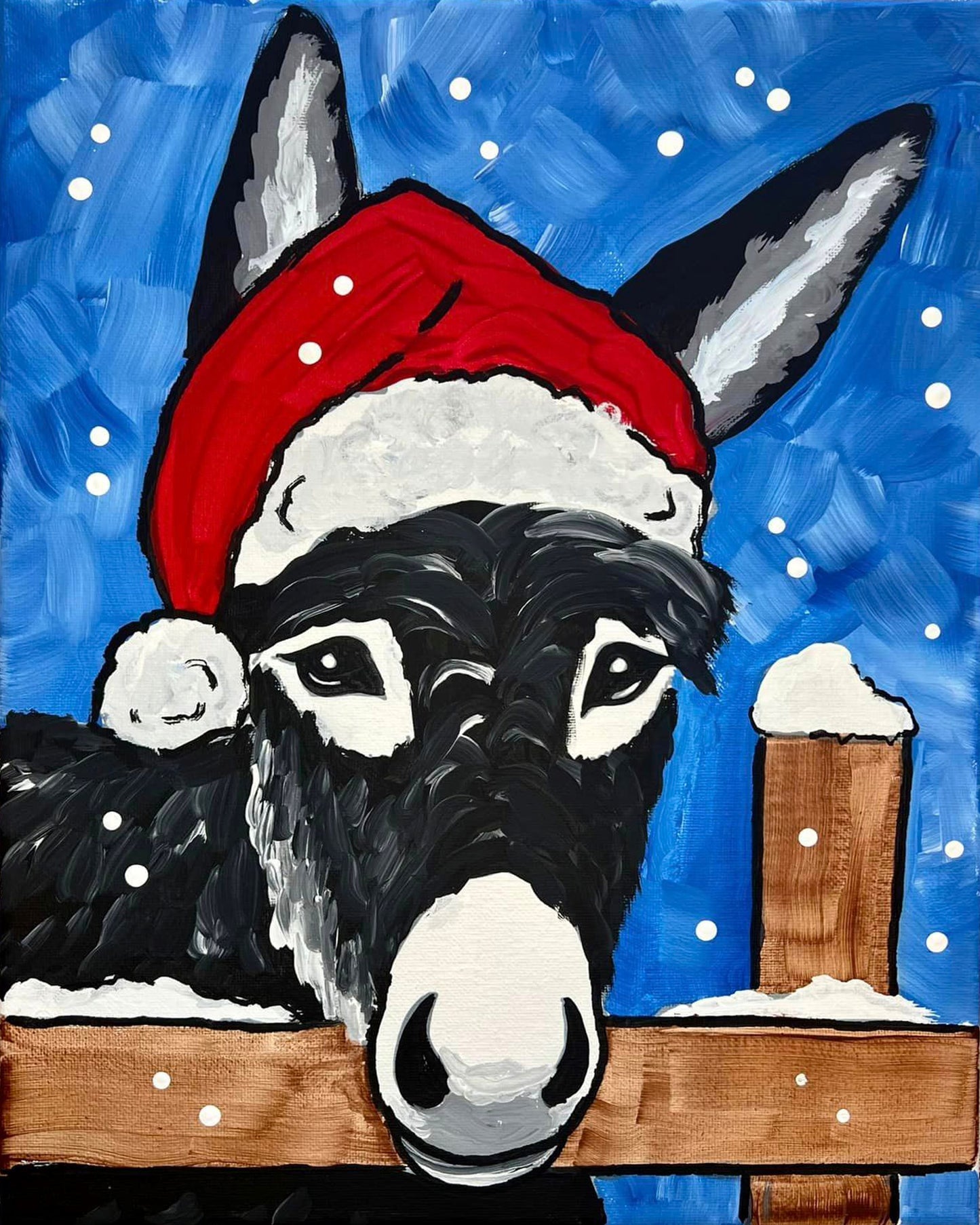"Christmas Donkey" DIY Art Kit