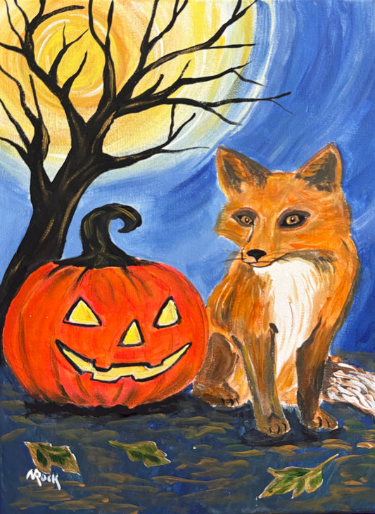 "Moonlighting Fox" DIY Art Kit