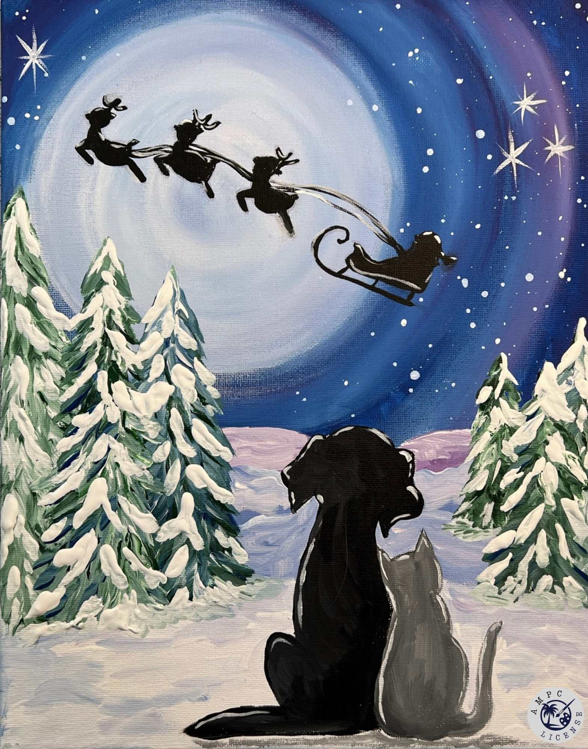 Karen's "Christmas Buddies" Private Paint Party on Sunday, November 1st, at 3pm.