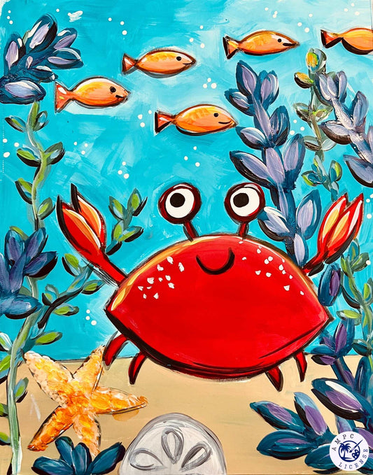 DIY Kids Art Kit "Don't Be Crabby"