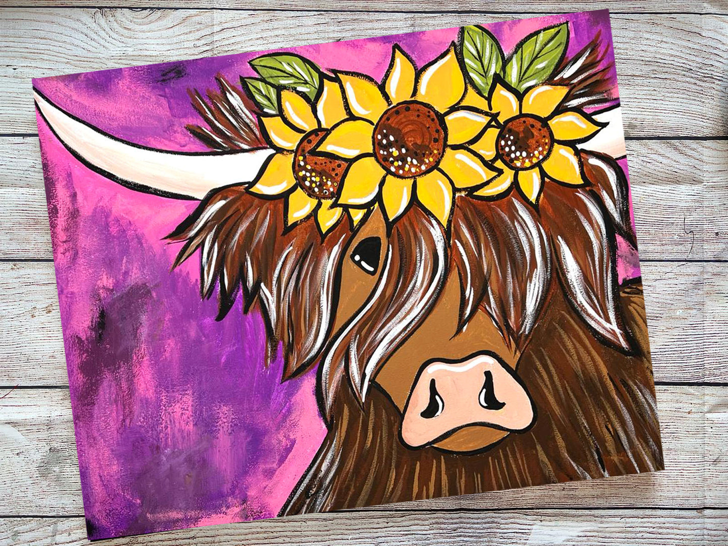 Sunflower Highlander DIY Art Kit